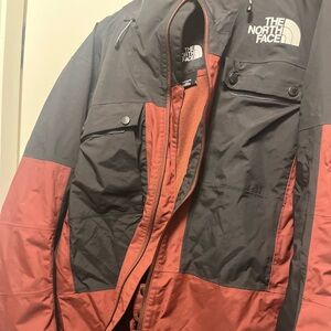 The North Face Men's Black & Rust Red Ski Jacket